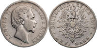 Kaiserreich, Bayern 2 Mark Ludwig II. (1864-1886) - Kursmünze (1876-1883) -