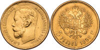 Russland, Zarenreich 5 Rubel Nikolaus II. (1894-1917) -