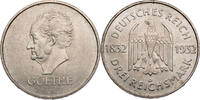 Weimarer Republik 3 Reichsmark Zum 100. Todestag Goethes -