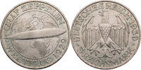 Weimarer Republik 3 Reichsmark Zum Weltflug des Graf Zeppelin 1929 -