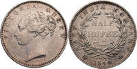 Indien 1/2 Rupie Victoria (1837-1901) - Kursmünze -