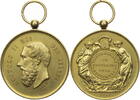 Belgien Medaille Leopold II. von Belgien/(v. P.Hart)der Landwirtschaftlichen Sektion von Beaurain -