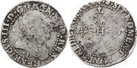 Frankreich Demi Franc au colplat Heinrich III. -