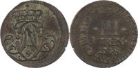 Münster Bistum 3 Pfennige Clemens August von Bayern (1719-1761) -