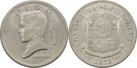 Philippinen 1 Piso 1972 Jose Rizal - Kursmünze f. vz 4,00 EUR  plus 10,00 EUR verzending