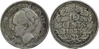 Niederlande 10 Cents Wilhelmina - Kursmünze -