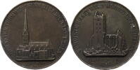 Hamburg Medaille Auf die Zerstörung von St. Petri am 7. Mai 1842 -
