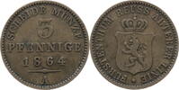 Reuss, Ältere Linie 3 Pfennige Heinrich XXII. (1859-1902) -