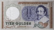 Niederlande 10 Gulden Serienschein -