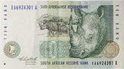 Südadrika 10 Rand Serienschein -
