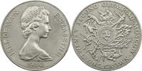 Isle of Man 1 Crown Elisabeth II. (1952-2022) – Olympische Spiele 1980 - Moskau -