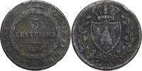 Sardinien, Königreich 3 Centesimi Karl Felix (1821-1831) - Kursmünze (1826) -