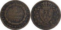 Sardinien, Königreich 5 Centesimi Karl Felix (1821-1831) - Kursmünze (1826) -