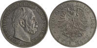 Kaiserreich, Preussen Wilhelm I. (1861-1888) - Kursmünze (1874-1884) 2 Mark 1884 A vz-st, Patina