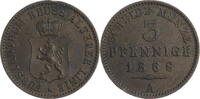 Reuss, ältere Linie zu Obergreiz 3 Pfennige Heinrich XXII. (1859-1902) - Kursmünze -