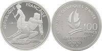 Frankreich 100 Francs Olympische Winterspiele 1992 in Albertville - Slalom Ski -