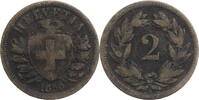 Schweiz 2 Rappen Kursmünze (1850-1941) -