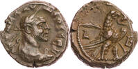 Ägypten Tetradrachme Alexandria, Claudius Gothicus, Jahr 2, Büste / Adler mit Palmzweig und Kranz -