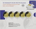 Bundesrepublik Deutschland 5 x 2 Euro 2 Euro Gedenkmünzenset - Niedersachsen - Michaeliskirche -