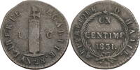 Haiti Un Centime Kursmünze (1828-1842) -