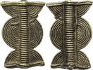 Ghana Goldstaubgewicht in geometrischer Form -