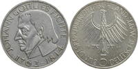Bundesrepublik Deutschland 5 DM Zum 150. Todestag des Philosophen Johann Gottlieb Fichte -