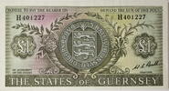 Guernsey 1 Pound Serien-Banknote (1969-1975) -