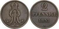 Hannover, Königreich 2 Pfennige Georg V. (1851-1866) - Kursmünze (1852-1856) -