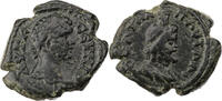 Thrakien, Pautalia AEs Septimius Severus, Büste / Büste des Serapis -