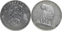 Kanada 1 Dollar Elizabeth II - wolf -