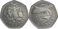 Barbados 1 Dollar Fliegender Fisch - Kursmünze (1973-1986) -