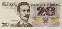 Polen 20 Zlotych Serienschein -