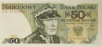 Polen 50 Zlotych Serienschein -