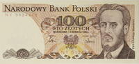 Polen 100 Zlotych Serienschein -