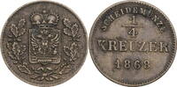 Schwarzburg-Rudolstadt, Fürstentum ¼ Kreuzer Albert (1867-1869) -