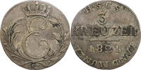 Sachsen-Coburg-Saalfeld 3 Kreuzer Ernst I. (1806-1826) - Kursmünze (1808-1826) -