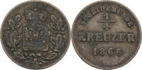 Schwarzburg-Rudolstadt, Fürstentum ¼ Kreuzer Friedrich Günther (1807-1867) - Kursmünze (1857-1866) -