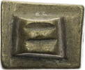 Ghana Goldstaubgewicht der Ashanti-Akan in geometrischer Form -