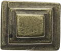 Ghana Goldstaubgewicht der Ashanti-Akan in geometrischer Form - - Pyramide -