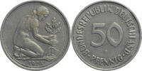 Bundesrepublik Deutschland 50 Pfennig Kursmünze (1950-2001) Mzz. schwächer Ausgeprägt -