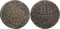 Münster, Bistum 3 Pfennig Franz Arnold von Metternich (1704-1718) -