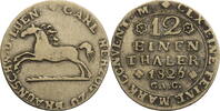 Braunschweig, Herzogtum 1/12 Taler Karl II. (1823-1830) -