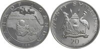 Uganda 20 Shillings Auf den Besuch von Papst Paul VI. -