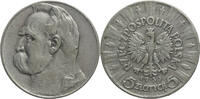 Polen 5 Zloty Jozef Pilsudski - Kursmünze (1934-1938) -