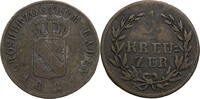 Baden, Großherzogtum ½ Kreuzer Ludwig (1818-1830) - Kursmünze -