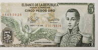 Kolumbien 5 Pesos Serienschein -