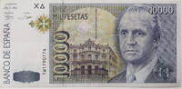 Spanien 10000 Pesos Serienschein -