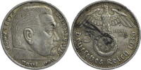 Drittes Reich 5 Reichsmark Hindenburg - Kursmünze (1936-1939) -