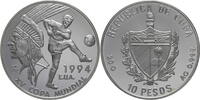 Kuba 10 Pesos Fußballweltmeisterschaft 1994 in den USA -