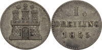 Hamburg, Stadt 1 Sechsling 1855 ss 12,00 EUR  plus 10,00 EUR verzending